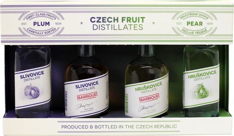 Dárková kazeta destilátů 4×0